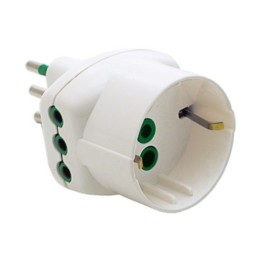 FME 82.210 ADATTATORE 10A 2P+T A 2 PRESE + SCHUKO