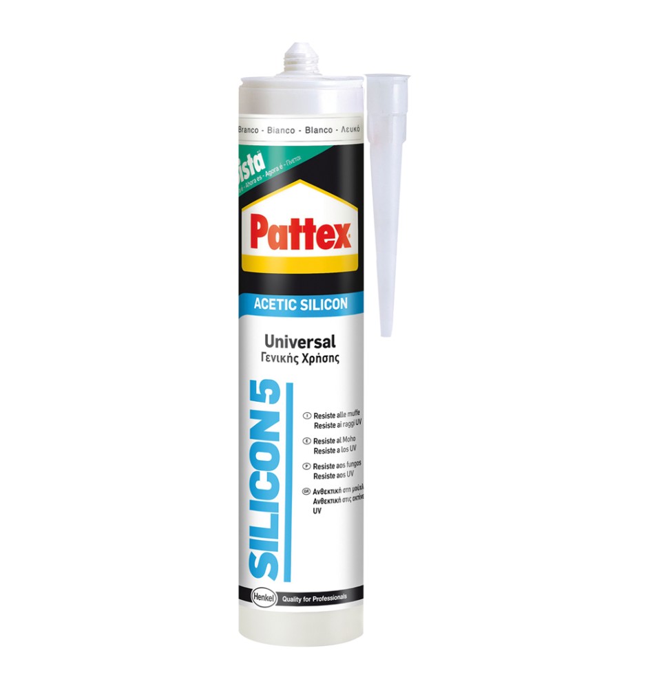 SILICONE ACETICO UNIVERSALE trasparente ml 280