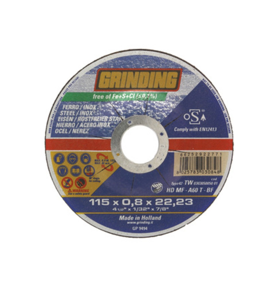 GRINDING DISCO FERRO PIANO 115X0,8 HDMF