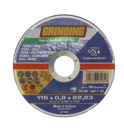 GRINDING DISCO FERRO PIANO 115X0,8 HDMF