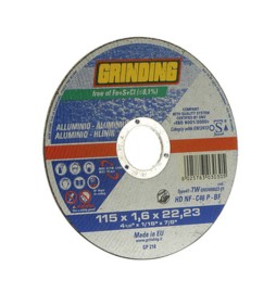 GRINDING DISCO P/ALLUMINIO PIANO 115X1,6 HDNF
