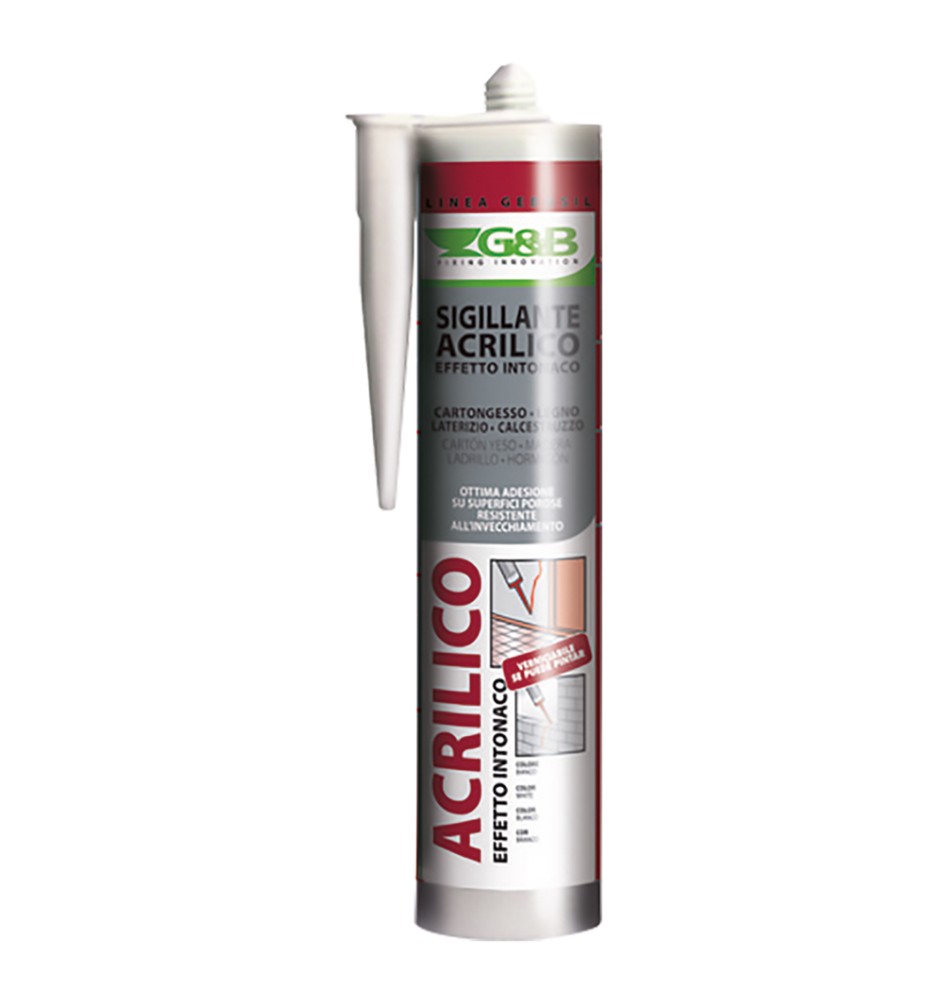 SILICONE ACRILICO EFFETTO RUVIDO 'GEBOSIL' bianco ml 310