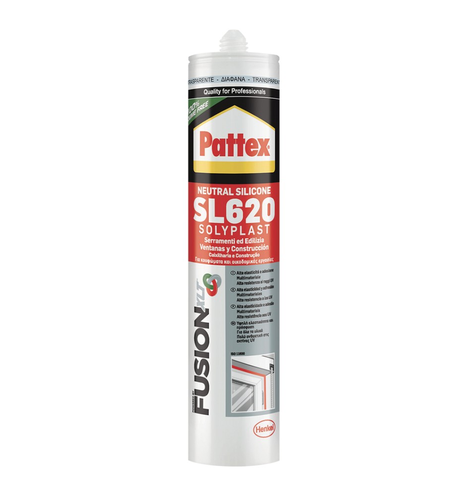 SILICONE NEUTRO PER EDILIZIA E SERRAMENTI 'SOLYPLAST' ml 300 - trasparente
