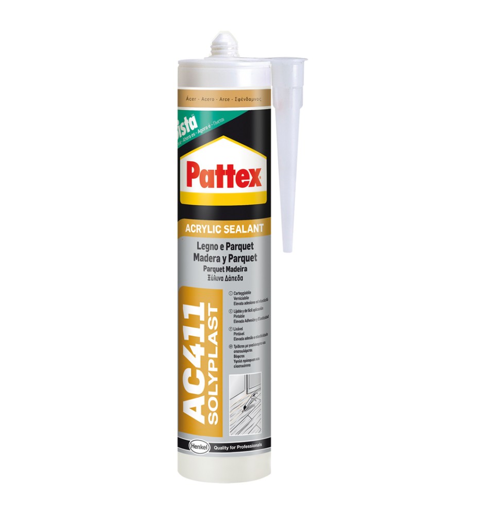 SILICONE ACRILICO PER LEGNO E PARQUET 'PATTEX AC41 ml 300 - Mogano
