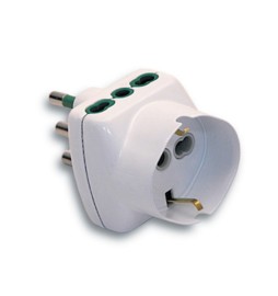 FME 82.240 ADATTATORE 16A 2P+T 2 PRESE BIPAS SCHU