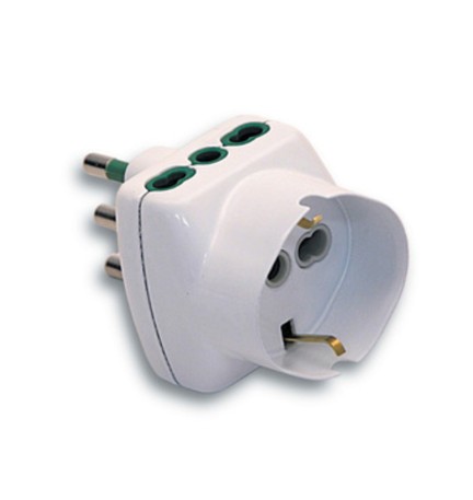 FME 82.240 ADATTATORE 16A 2P+T 2 PRESE BIPAS SCHU