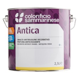 SMALTO ANTIRUGGINE 'ANTICA' Lt. 0,750 grana grossa - acciaio
