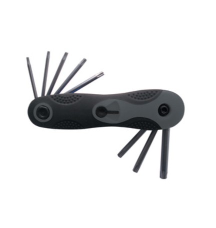 SERIE 8 CHIAVI TORX T9-T40 CROMO VANADIO