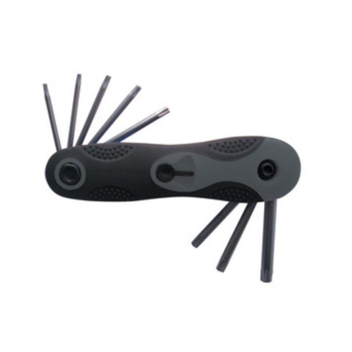 SERIE 8 CHIAVI TORX T9-T40 CROMO VANADIO