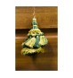 FIOCCO P/TENDA SHANTOU 9 CM VERDE E ORO