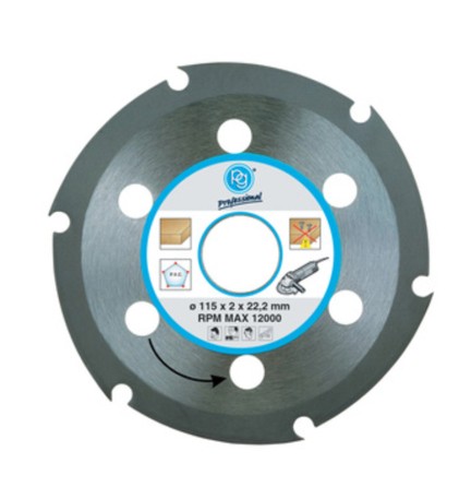 POGGI 419.90 DISCO P/LEGNO D 115X2 MM FORO 22,2