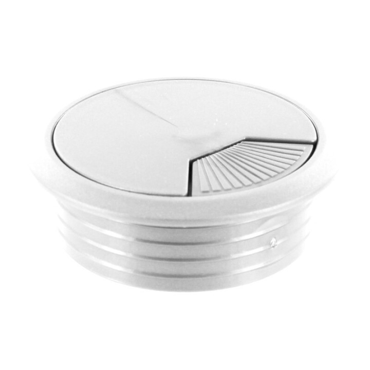 BOCCHETTA PASSACAVI D 60 MM PLASTICA BIANCO