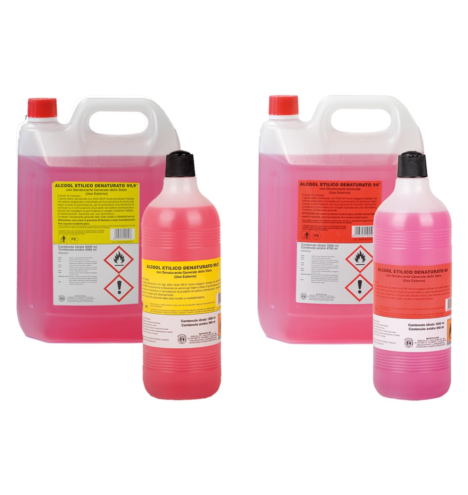 ALCOOL ETILICO DENATURATO 94% vol. - Lt. 1