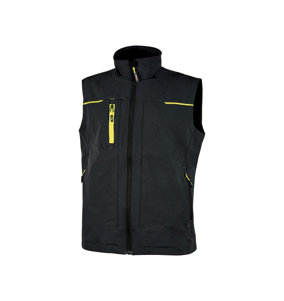 U-POWER GILET SATURN NERO/GIALLO TG. L