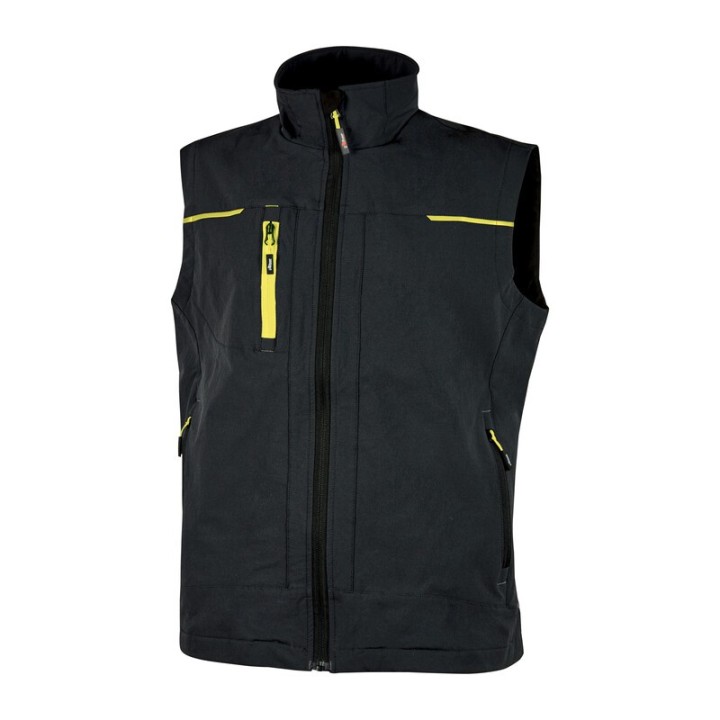 U-POWER GILET SATURN NERO/GIALLO TG. L
