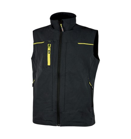 U-POWER GILET SATURN NERO/GIALLO TG.XXL
