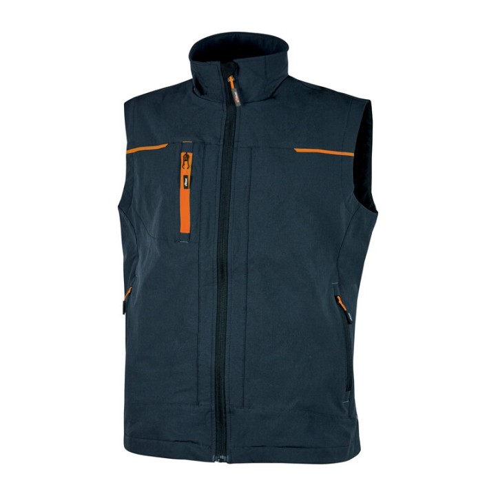U-POWER GILET SATURN BLUE/ARANCIO TG. M