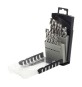 SERIE 19 PUNTE HSS FRESATE D 1/10 MM