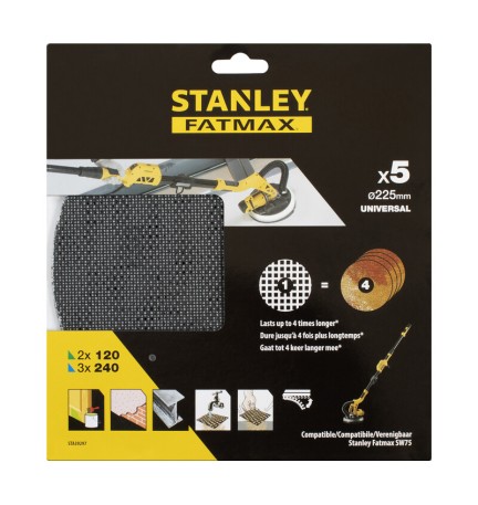 FATMAX SET 5 DISCHI 225 MM P/LEVIGATRICE SFMEE500S