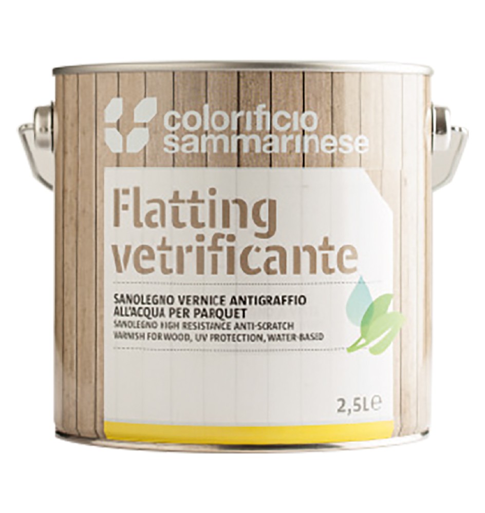 FLATTING ALL'ACQUA 'SANOLEGNO' Lt. 0,750 - trasparente satinata