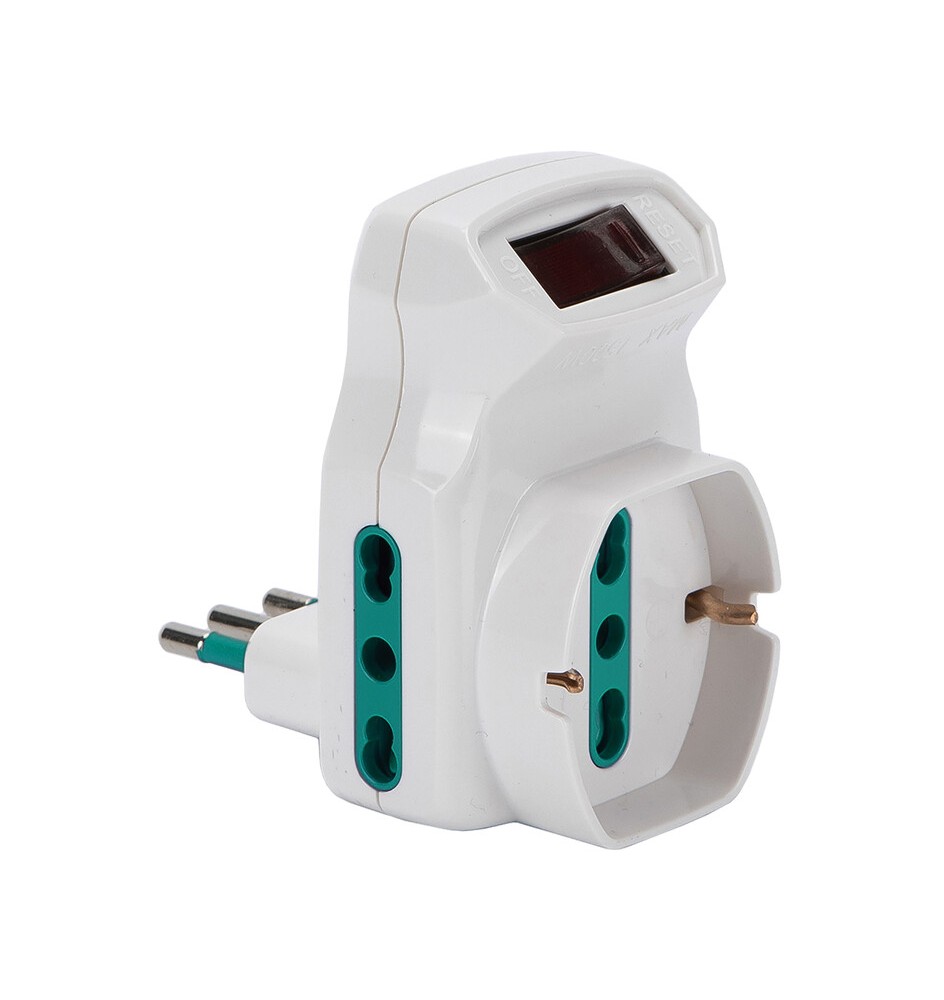 FME 87.317 ADATTATORE 10A 2P BIP + SCH C/INTER SIC