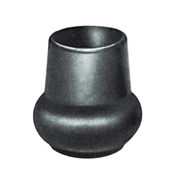 BL SOTTOPIEDE P/TUBO A PERA 40 MM NERO 4 PZ