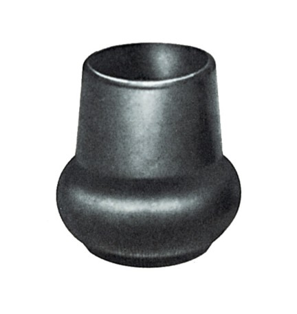 BL SOTTOPIEDE P/TUBO A PERA 40 MM NERO 4 PZ