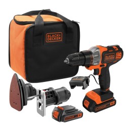 B+D KIT TRAPANO+SEGHETTO+LEVIGATR 18V MULTIEVO MT218S1A-QW
