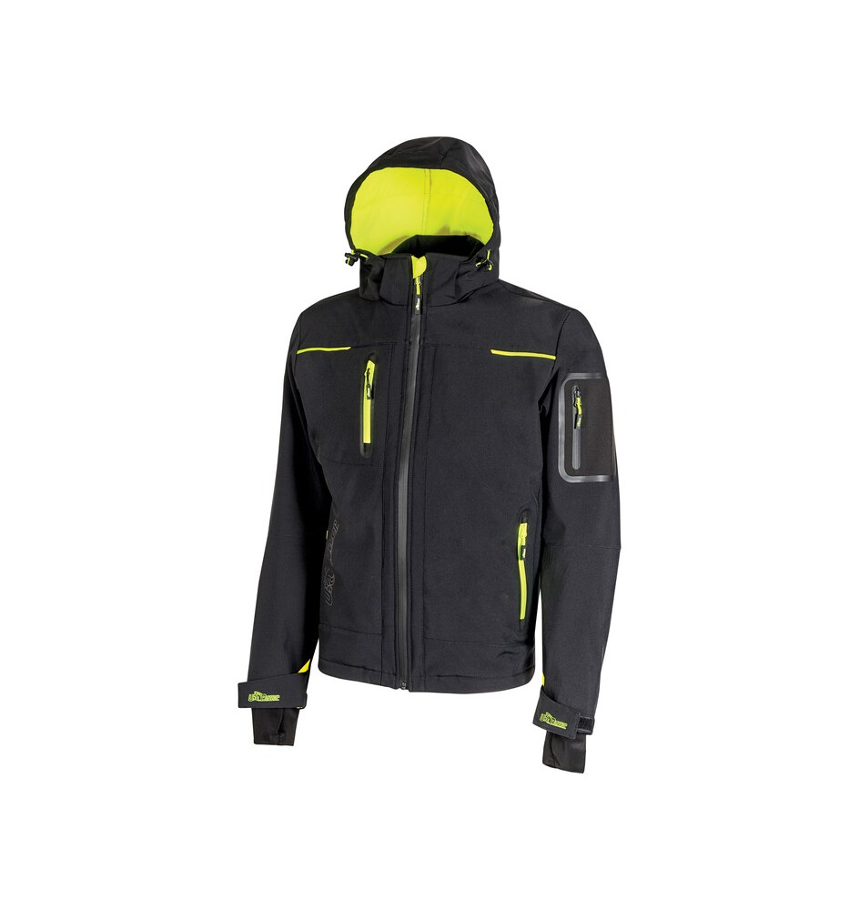 U-POWER GIACCONE SPACE NERO-GIALLO TG. L