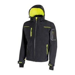 U-POWER GIACCONE SPACE NERO-GIALLO TG. XL