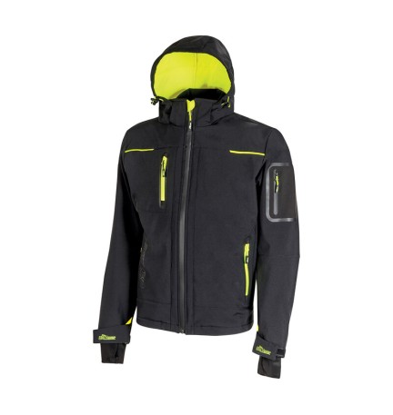 U-POWER GIACCONE SPACE NERO-GIALLO TG. XXL