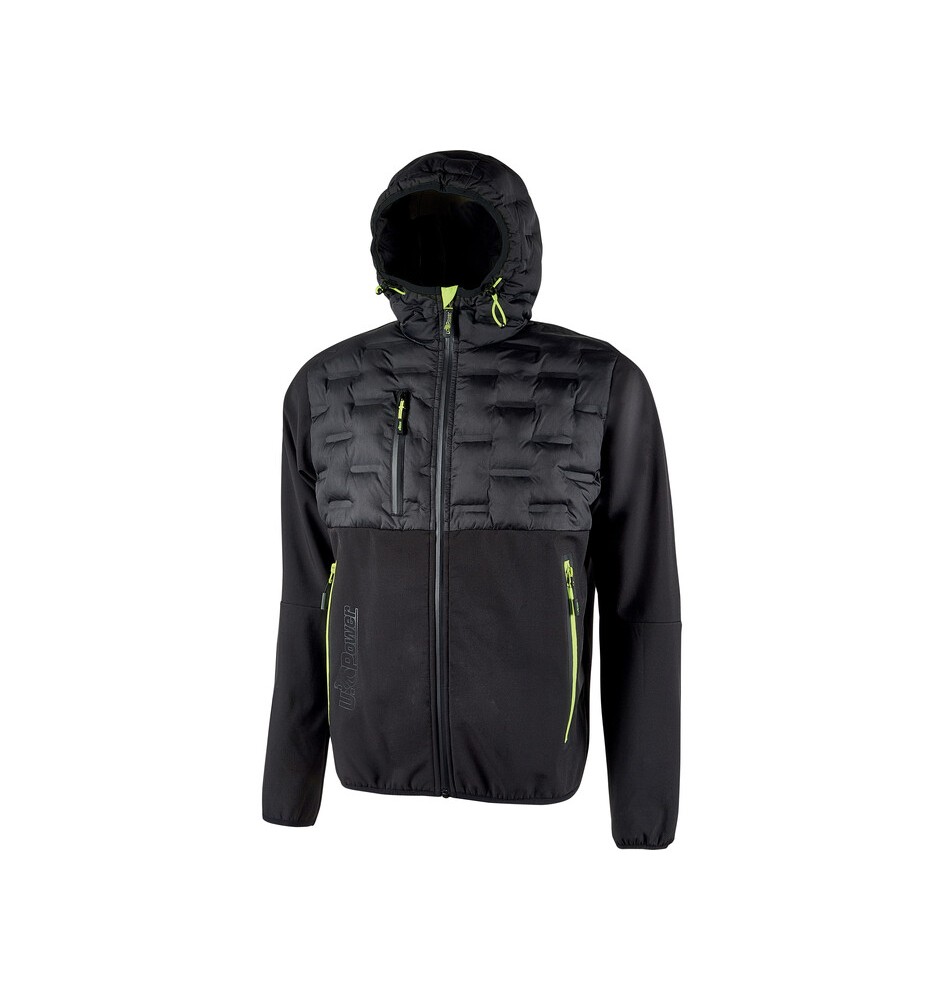 U-POWER GIACCONE SPOCK NERO-GIALLO TAGLIA L