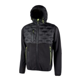 U-POWER GIACCONE SPOCK NERO-GIALLO TAGLIA XL