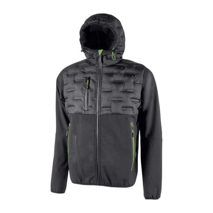 U-POWER GIACCONE SPOCK GRIGIO-VERDE TAGLIA L