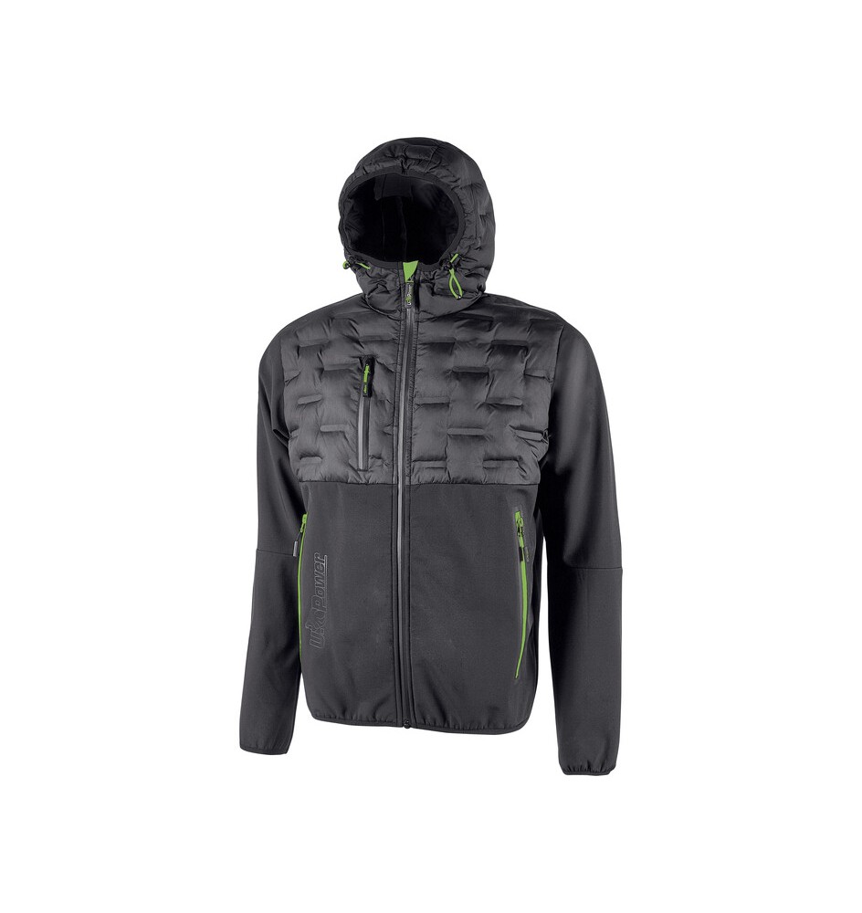 U-POWER GIACCONE SPOCK GRIGIO-VERDE TAGLIA XXL