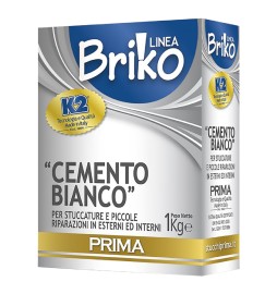 CEMENTO BIANCO IN POLVERE 'BRIKO K2' Kg. 1 - scatola