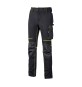 U-POWER PANTALONE ATOM SLIM FIT NERO-GIALLO TG.M