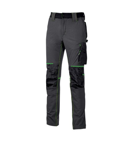 U-POWER PANTALONE ATOM SLIM FIT GRIGIO-VERDE TG.M
