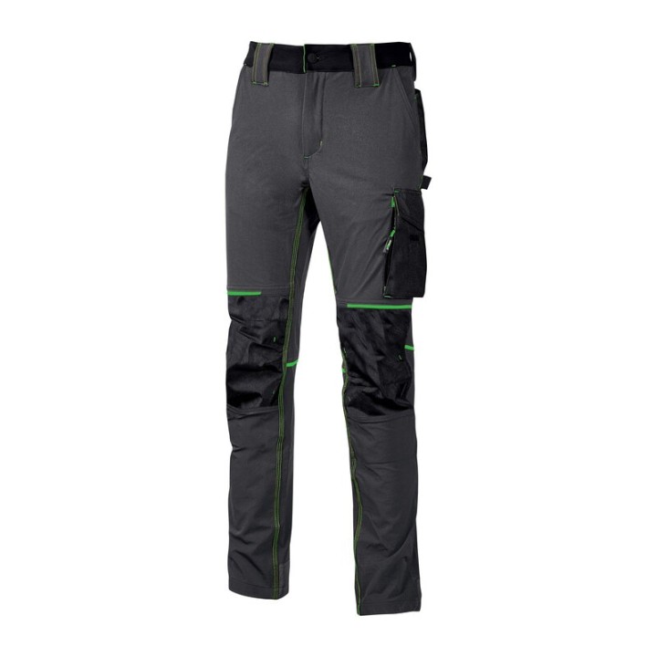 U-POWER PANTALONE ATOM SLIM FIT GRIGIO-VERDE TG.M