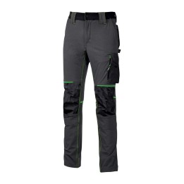 U-POWER PANTALONE ATOM SLIM FIT GRIGIO-VERDE TG.XL