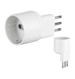 ADATTATORE SCHUKO 10A DISASSATO SALVASP BCO FIG.16