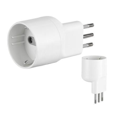 ADATTATORE SCHUKO 10A DISASSATO SALVASP BCO FIG.16