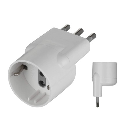 ADATTATORE SCHUKO 16A DISASSATO SALVASP BCO FIG.16