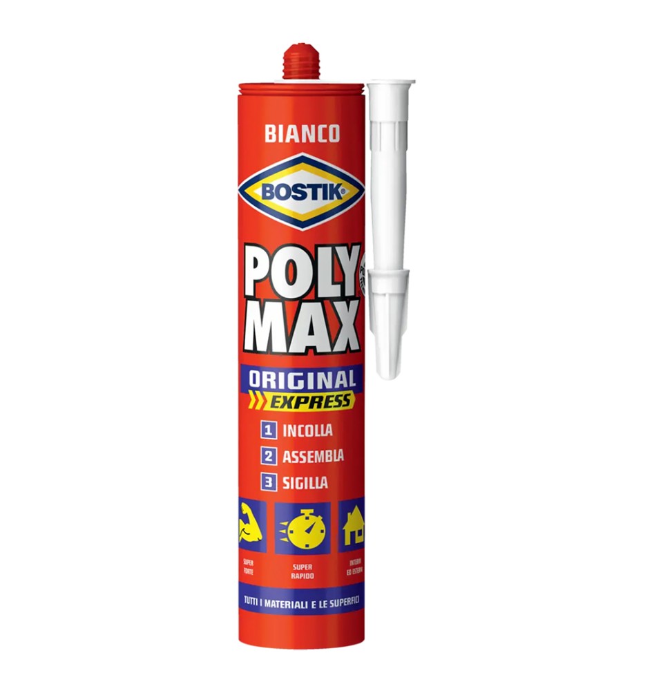 ADESIVO SIGILLANTE UNIVERSALE 'POLY MAX' ORIGINAL gr. 425 - nero