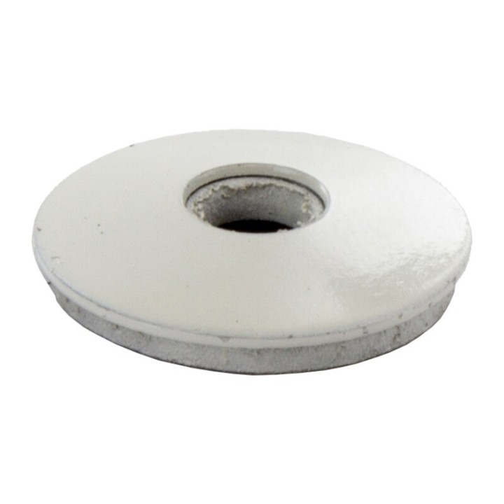 SC RONDELLA FERRO C/GUARNIZ 6,7X22 BIANCO GR. 25 PZ