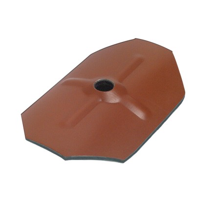 BS RONDELLA OTTAGONALE ACC 75X50 ROSSO TEG 10 PZ