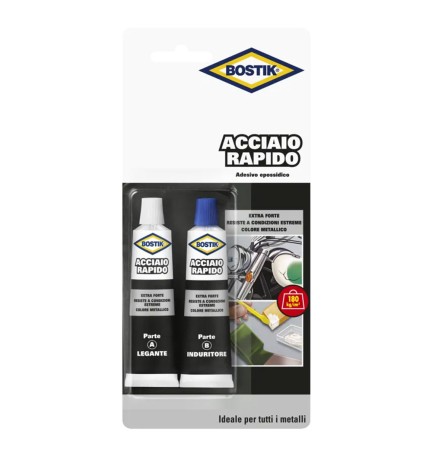 ADESIVO 'ACCIAIO RAPIDO' ml. 30 (2 x 15 ml)