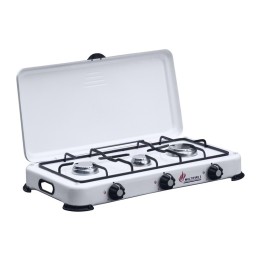 FORNELLO A GAS 3 FUOCHI C/COPERCHIO CAMPING MULTIFIRE 3
