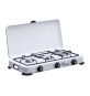 FORNELLO A GAS 3 FUOCHI C/COPERCHIO CAMPING MULTIFIRE 3