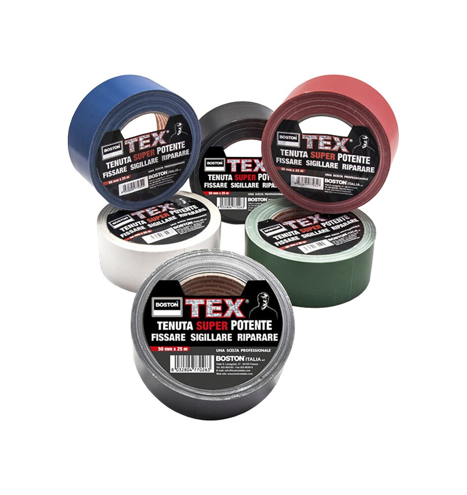NASTRO ADESIVO TEX MM 50X25M ARGENTO